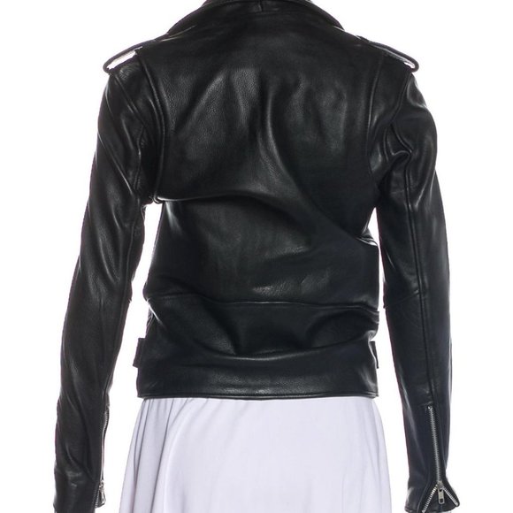 Understated Leather black motorcycle jacket XS - Picture 3 of 5
